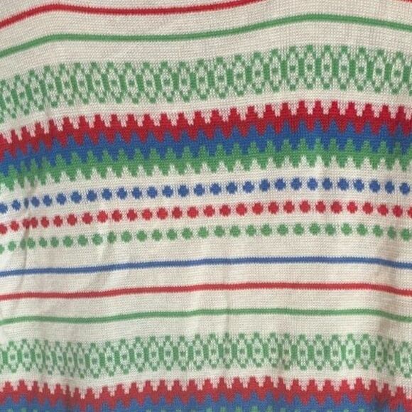 Vintage Fair Isle Short Sleeve Sweater Acrylic‎ Knit Pullover 1970s Size S EUC - Picture 5 of 5